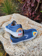 Load image into Gallery viewer, Custom Mandala Vans Slip-Ons - Size: Men's 9.5/Women's 11