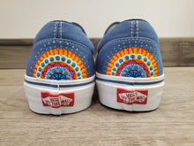 Load image into Gallery viewer, Custom Mandala Vans Slip-Ons - Size: Men's 9.5/Women's 11