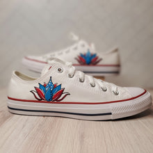 Load image into Gallery viewer, Kamala Harris Custom Converse - Lotus + Harris '24 - White