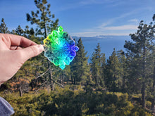 Load image into Gallery viewer, Holographic Snowflake Mandala Stickers - waterproof & scratchproof