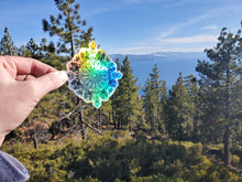 Load image into Gallery viewer, Holographic Snowflake Mandala Stickers - waterproof & scratchproof