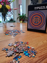 Load image into Gallery viewer, 'Oh Hey, Bear!' Mandala Puzzle - 500 pieces, 18"