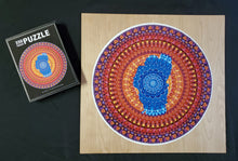 Load image into Gallery viewer, Lake Tahoe Mandala Round Puzzle - 350 pieces, 18"