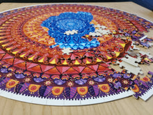 Load image into Gallery viewer, Lake Tahoe Mandala Round Puzzle - 350 pieces, 18"
