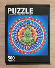 Load image into Gallery viewer, 'Evergreen' Mandala Puzzle - 500 pieces, 18"