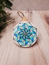 Load image into Gallery viewer, Mandala Ornament - "Icy Kaleidoscope" - 2022 Edition