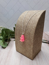 Load image into Gallery viewer, Glow in the Dark Gummy Bear Necklace - Pink