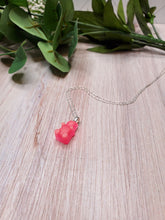 Load image into Gallery viewer, Glow in the Dark Gummy Bear Necklace - Pink