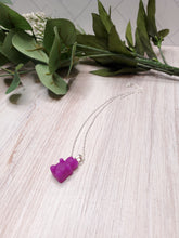 Load image into Gallery viewer, Glow in the Dark Gummy Bear Necklace - Magenta