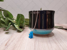 Load image into Gallery viewer, Glow in the Dark Gummy Bear Necklace - Blue