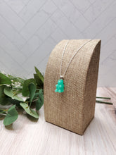 Load image into Gallery viewer, Glow in the Dark Gummy Bear Necklace - Grass Green