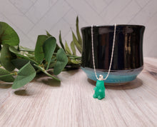 Load image into Gallery viewer, Glow in the Dark Gummy Bear Necklace - Grass Green