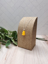 Load image into Gallery viewer, Glow in the Dark Gummy Bear Necklace - Tangerine