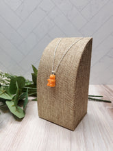 Load image into Gallery viewer, Glow in the Dark Gummy Bear Necklace - Matte Orange