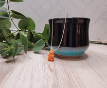 Load image into Gallery viewer, Glow in the Dark Gummy Bear Necklace - Matte Orange