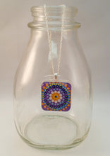 Load image into Gallery viewer, Hand Painted Mandala Pendant