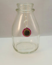 Load image into Gallery viewer, Bead Embroidered Pendant with Stone from North Lake Tahoe