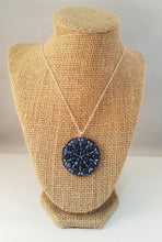 Load image into Gallery viewer, Blue Beaded Mandala Pendant