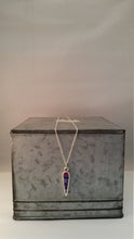 Load image into Gallery viewer, Sterling Bezel Beadwork Pendant
