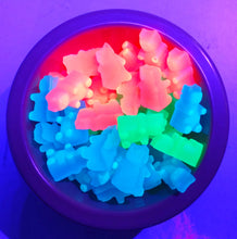 Load image into Gallery viewer, Glow in the Dark Gummy Bear Earrings - Green
