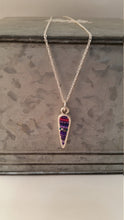 Load image into Gallery viewer, Sterling Bezel Beadwork Pendant