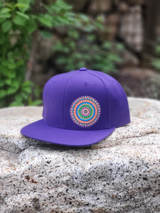 Lo de Marcos Mandala Hat - Flat Bill - Purple