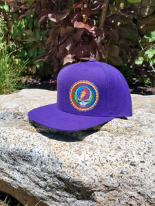 Stealie Mandala Hat - Flat Bill - Purple