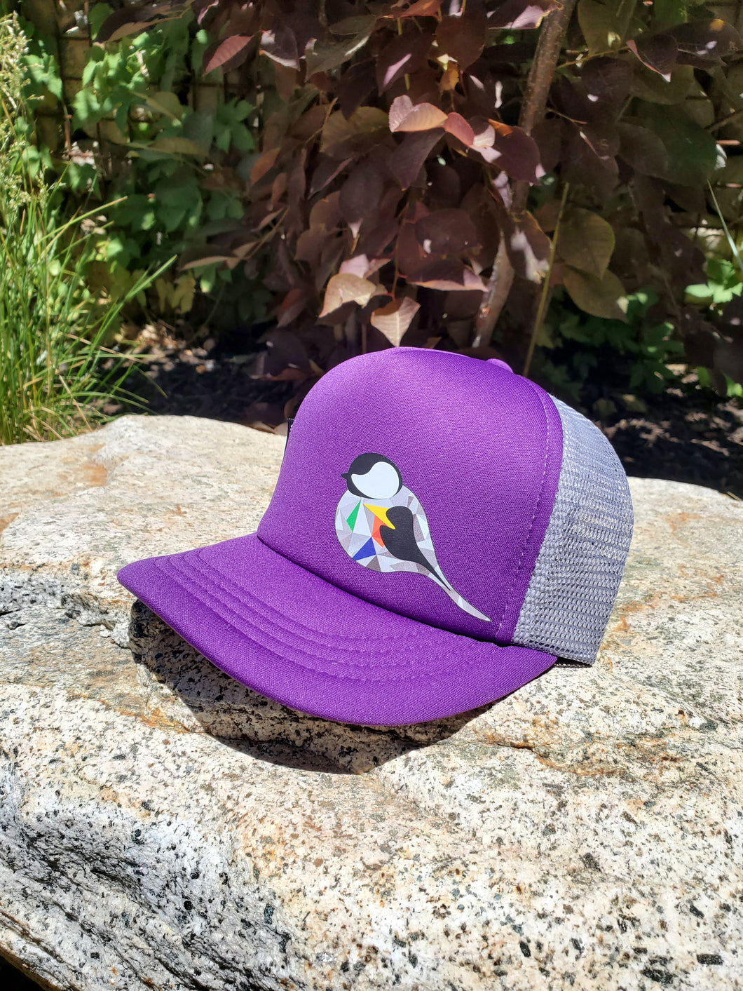 Chickadee Hat - Foam Trucker - Purple