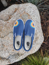 Load image into Gallery viewer, Custom Mandala Vans Slip-Ons -  Size: Men&#39;s 9.5/Women&#39;s 11
