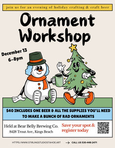 Adult Ornament Workshop w/ Bear Belly Brewing Co.