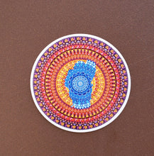 Load image into Gallery viewer, Magnet - 3 inch Lake Tahoe mandala - blue lake
