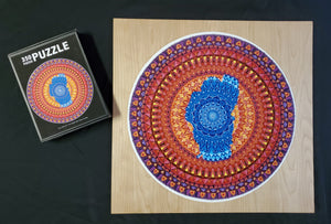 Lake Tahoe Mandala Round Puzzle - 350 pieces, 18"