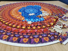 Load image into Gallery viewer, Lake Tahoe Mandala Round Puzzle - 350 pieces, 18&quot;
