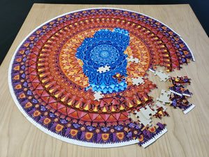 Lake Tahoe Mandala Round Puzzle - 350 pieces, 18"