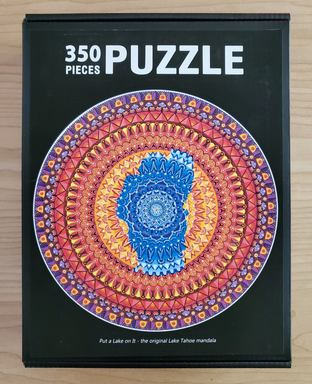 Lake Tahoe Mandala Round Puzzle - 350 pieces, 18