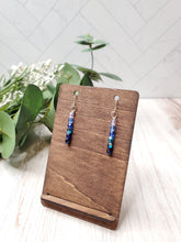 Load image into Gallery viewer, Tahoe Blue Drops - Fire Polished Earrings
