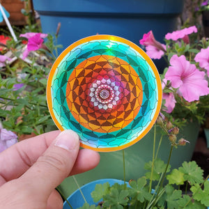 Holographic Sticker - Lotus Mandala