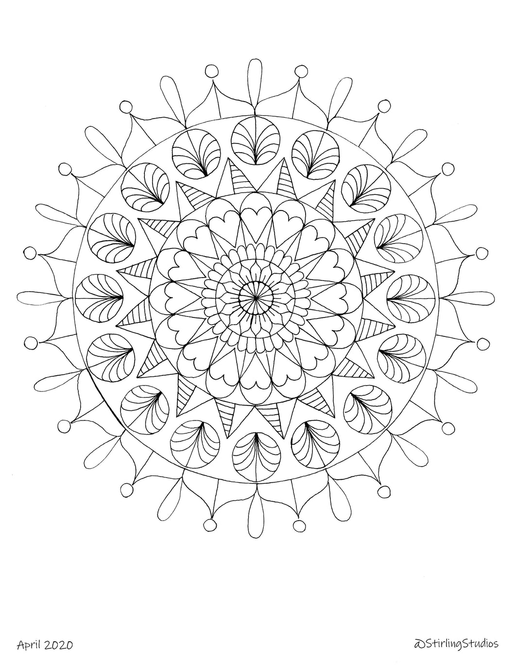 Mandala Coloring Page 2