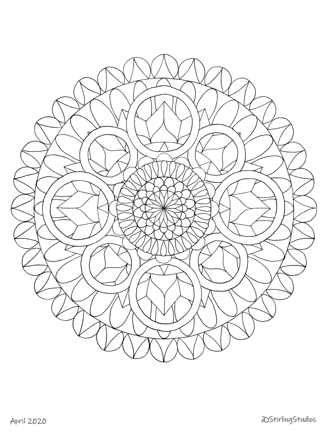 Mandala Coloring Page 3