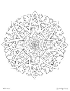 Mandala Coloring Page 4