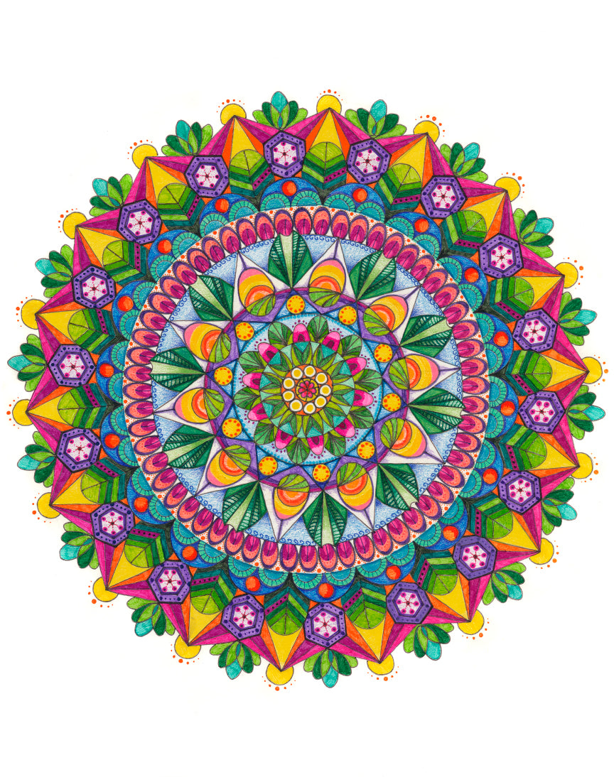 Palm Springs Mandala - Hand Stretched Canvas Print