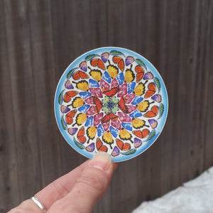 Butterfly Mandala Sticker