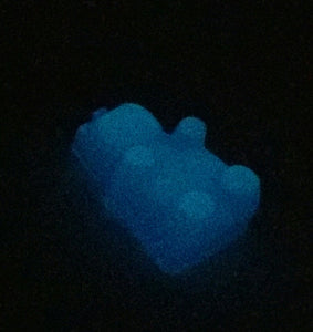 Glow in the Dark Gummy Bear Pendant - Bright Blue