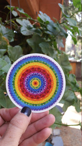 Rainbow Mandala Sticker