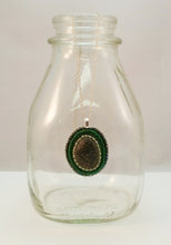 Load image into Gallery viewer, Bead Embroidered Pendant with Stone from North Lake Tahoe
