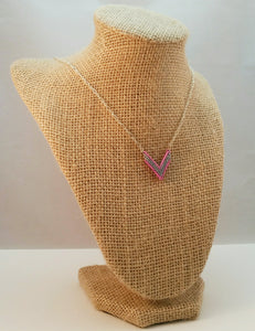 Beaded Open Triangle Pendant