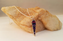 Load image into Gallery viewer, Sterling Bezel Beadwork Pendant
