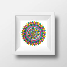 Load image into Gallery viewer, Palm Springs Mandala Archival Giclee Paper Print - Unframed
