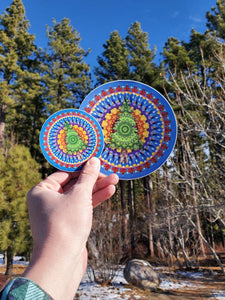 Evergreen Tree Mandala Sticker