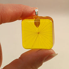 Load image into Gallery viewer, High Altitude Wish - Resin Pendant - YELLOW - Square Shaped
